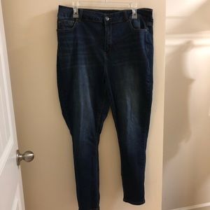 Rue 21 Dark Wash Extra High Waisted Jeggings